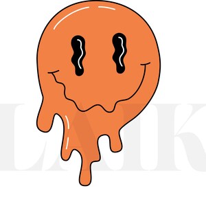 Melting Smiley Face Svg, Svg Files For Cricut, Smiley Face svg, Mug Template, Cricut Mug Press svg, cricut t-shirt design