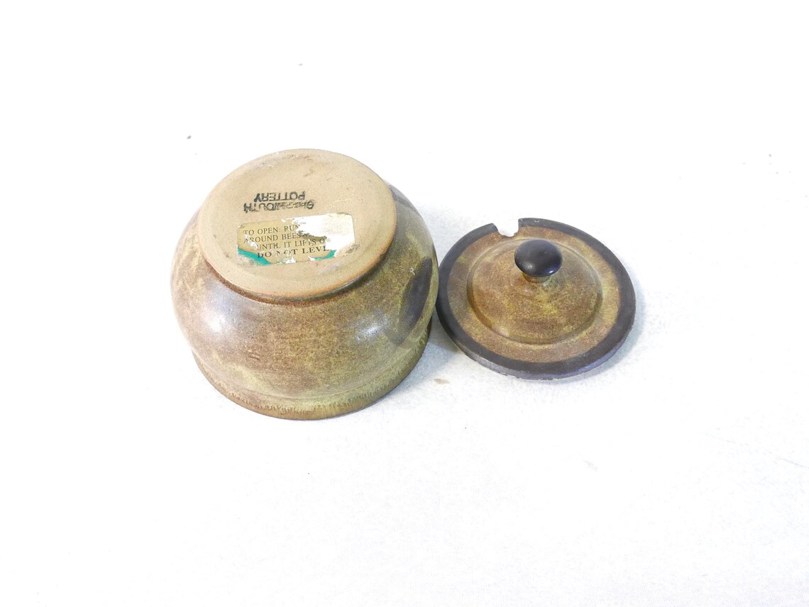 2 Vintage Condiment Jars Charmouth Pottery Studio Pottery Etsy