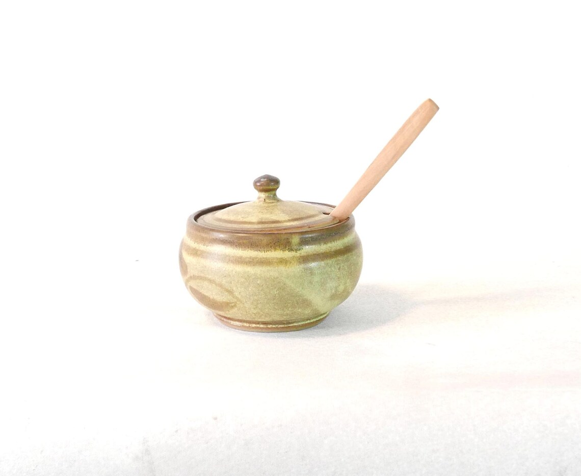 2 Vintage Condiment Jars Charmouth Pottery Studio Pottery Etsy