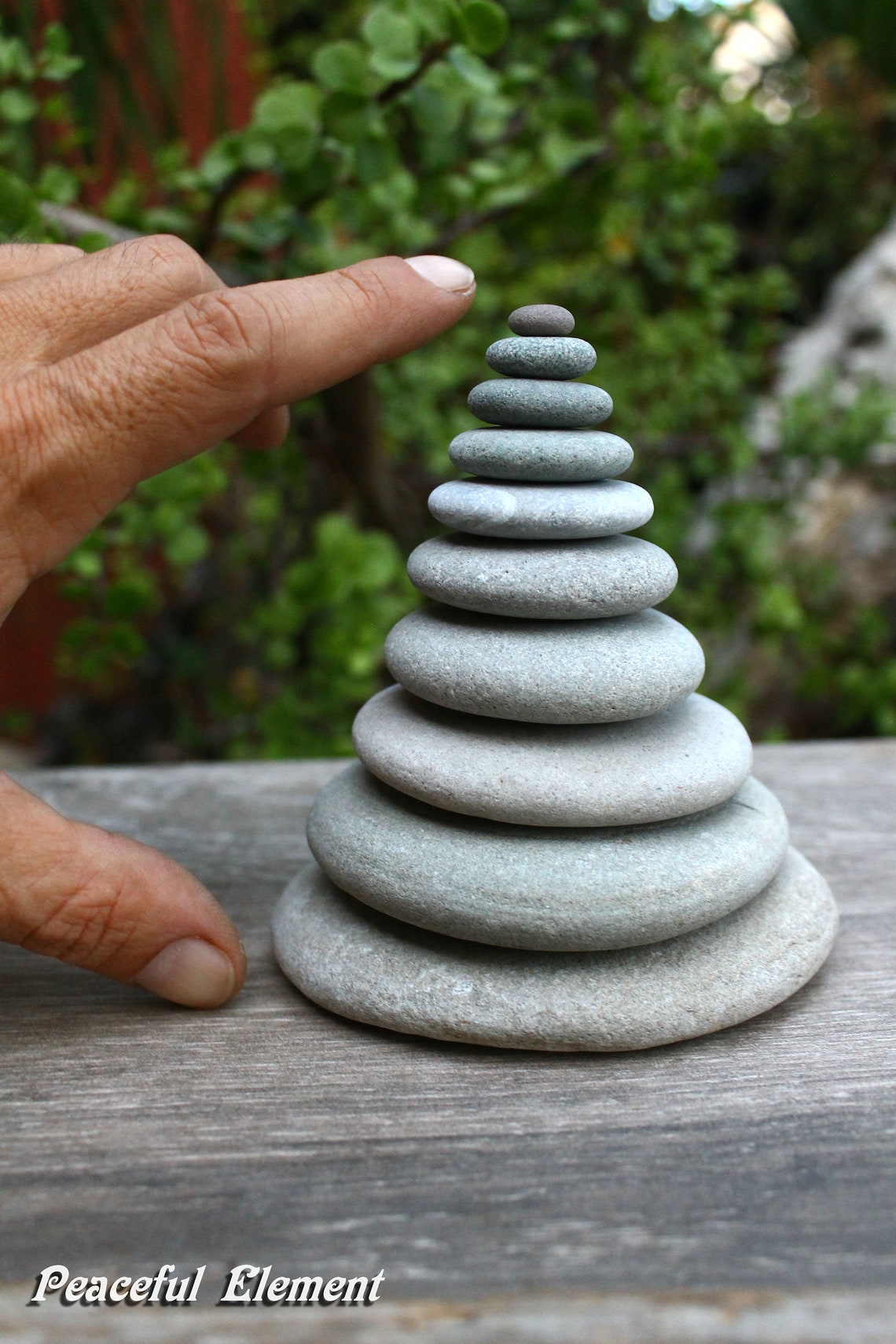 Zen art / zen garden / pebbles art / eco creation / natural Etsy