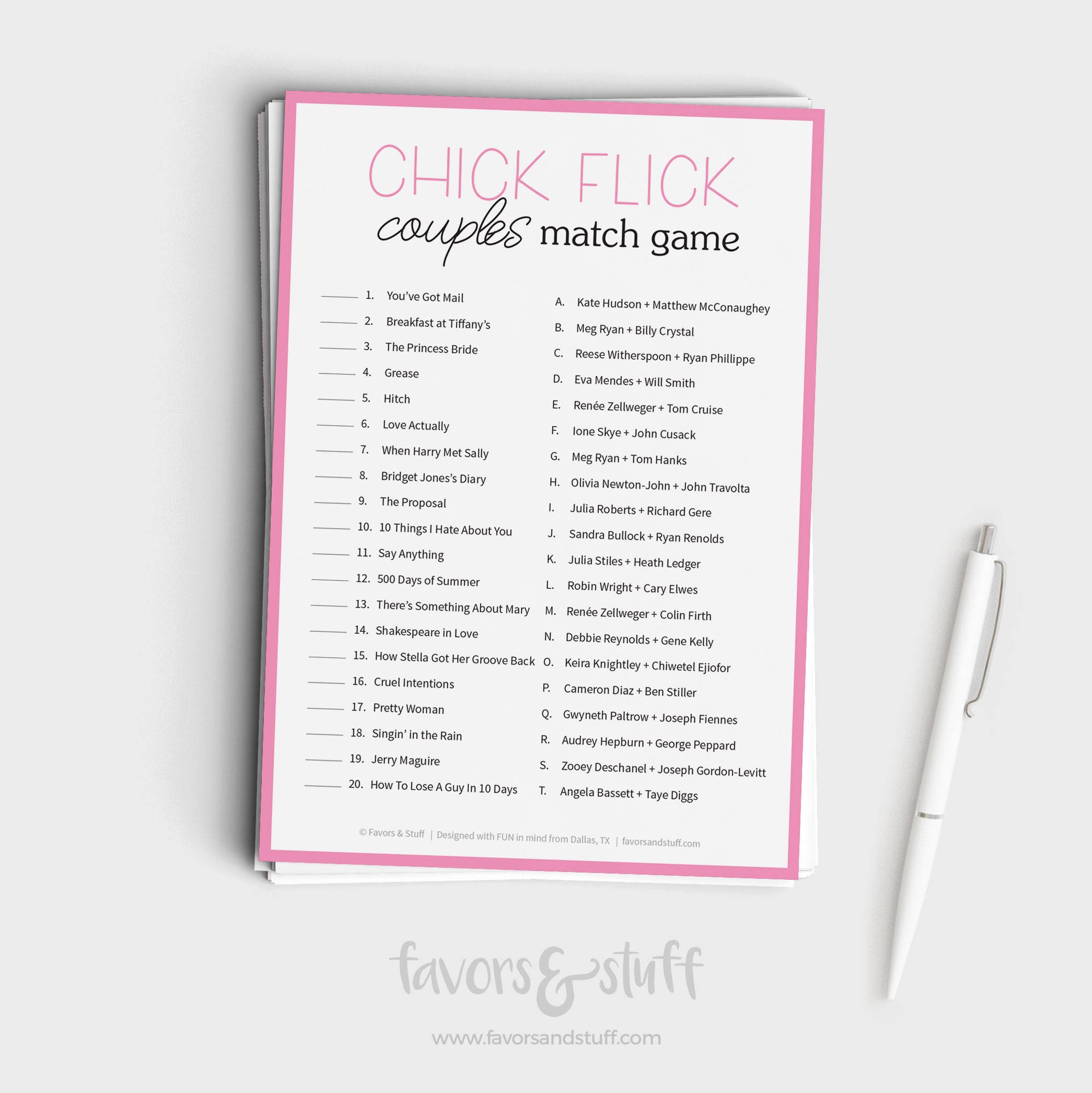 Galentines Printable Party Pack - 5 Fun Games for Galentines Day - Fun ...