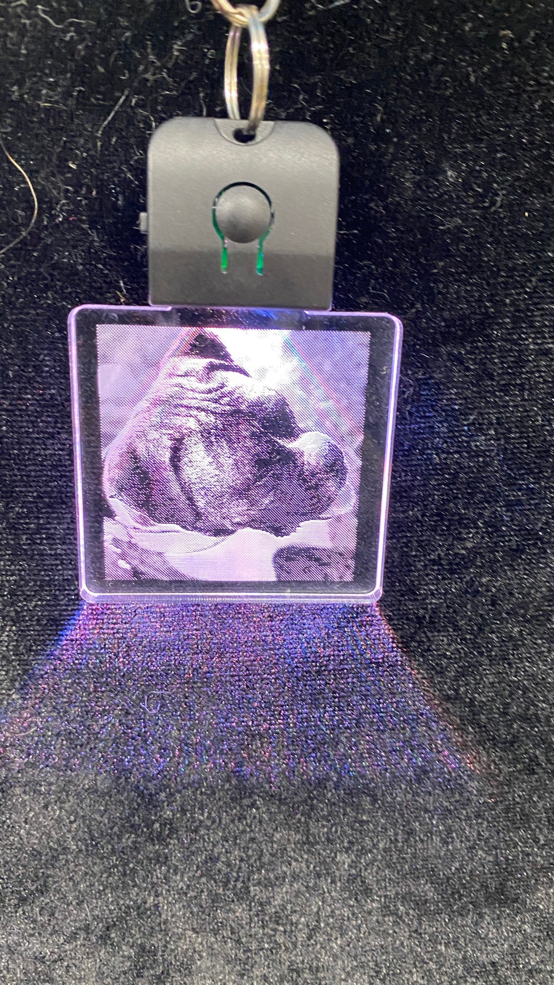 Custom Photo LED Light up Keychain USA Made Color Changing Etsy