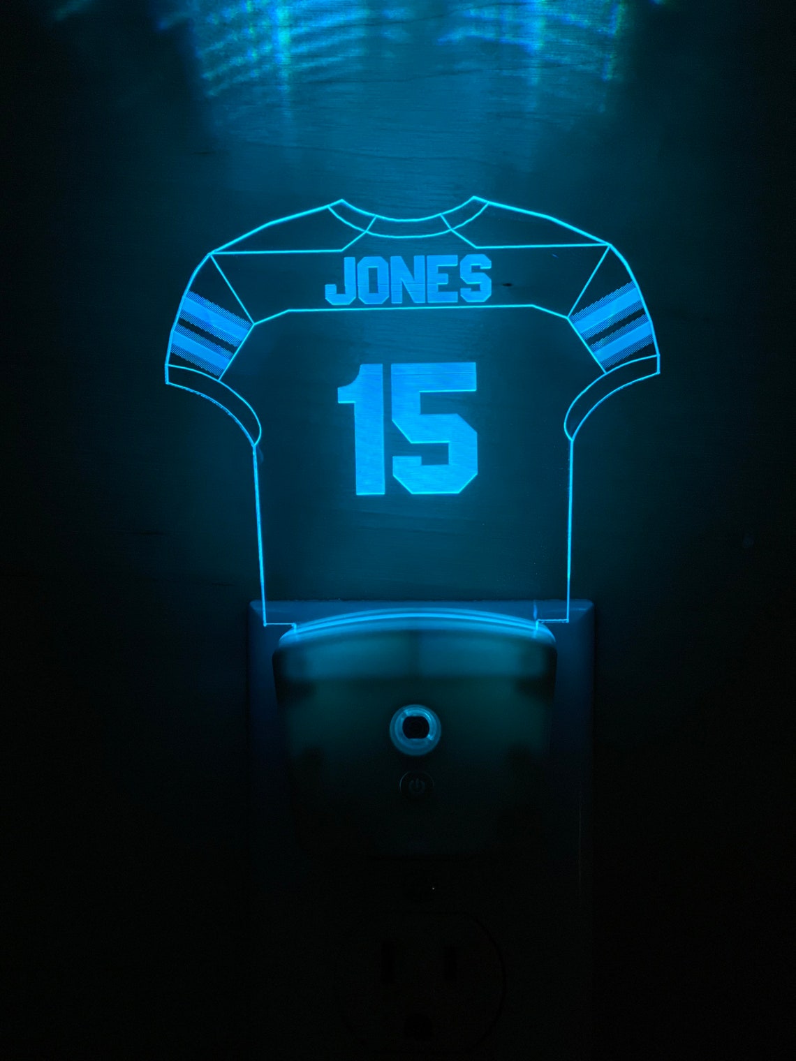 Personalized Football Jersey night light Colorchanging Etsy