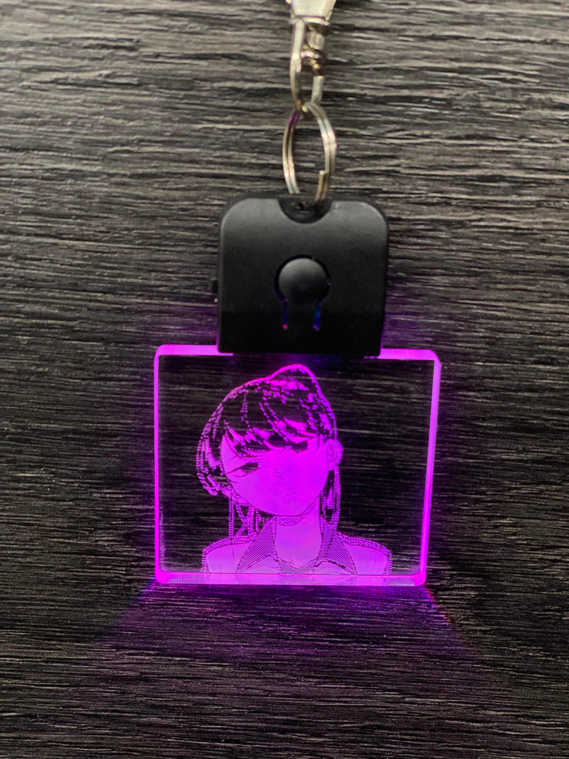 Komi Shouko Light up Keychain Made in USA Color Changing Etsy