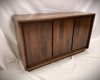 Caldwell Credenza / Hardwood Sideboard / Minimalist Office Cabinet / Sofa table / Media Console / China Cabinet