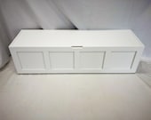 CUSTOM ORDER Shaker-style Storage Bench Window Bench Top-opening Banquette Bench Blanket Chest