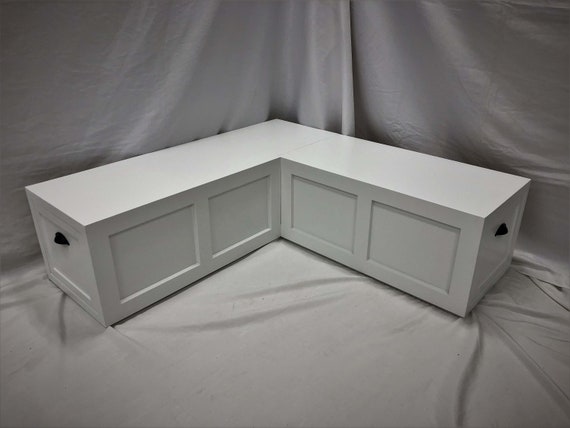 Corner Bench Set Shaker Banquette Bench Drawer Storage Etsy