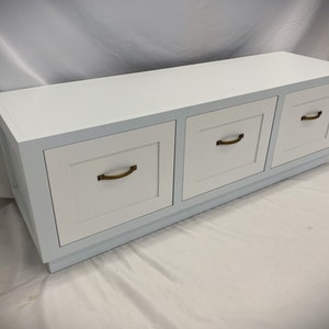 Shaker-Drawer Storage Bench / Window Bench / Banquette Bench / Mudroom Kitchen Storage
