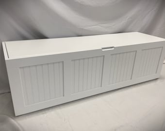 Cottage-style Storage Bench / Window Bench / Top-opening Banquette Bench / Blanket Chest