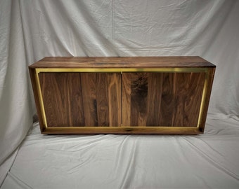 Taylor Credenza / Hardwood Sideboard / Minimalist Office Cabinet / Sofa table / Media Console / China Cabinet