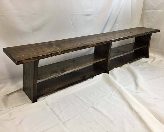 Rustic Entryway Bench Shoe Storage Bench Foyer Mudroom Bench Knotty Pine Wood