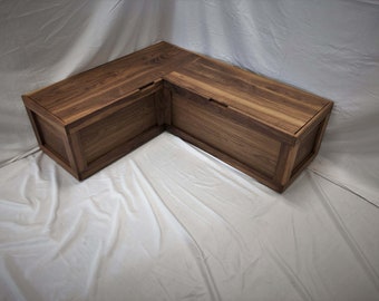 Premium-edition Corner Bench Set / Dining Banquette Bench / Top-opening Storage Bench / Breakfast Nook Benches