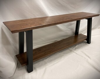 Lowell Entry Bench / Hardwood Dining Bench / Shoe Storage Foyer Bench