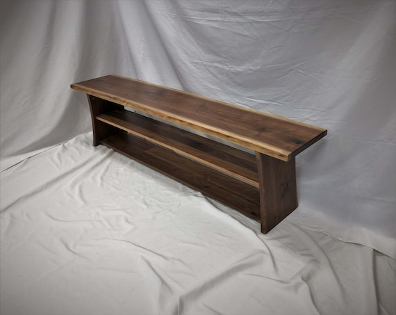Walnut on sale entryway bench
