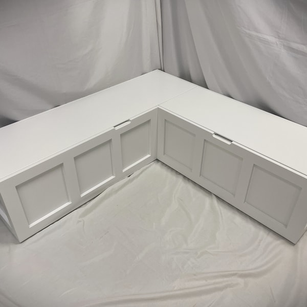 Shaker-style Corner Bench Set / Dining Banquette Bench / Top-opening Storage Bench / Breakfast Nook Benches