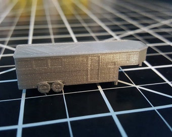 N Scale Goose-neck Horse Trailer