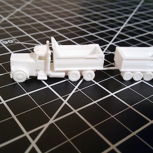 N Scale Peterbilt Dump Truck with Trailer Kit
