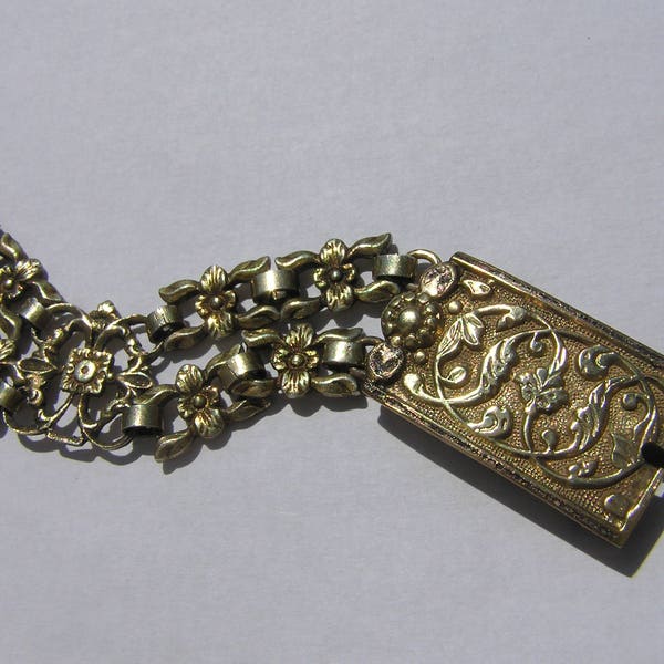 Victorian Silver(900) Peruzzi Style Bracelet