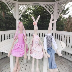 Bunny rabbit kids toy,Bunny Softie, Neutral Bunny, Soft Cotton Bunny, Cute Bunny, Easter, Handmade rabbit toy, stuffed animal, doll