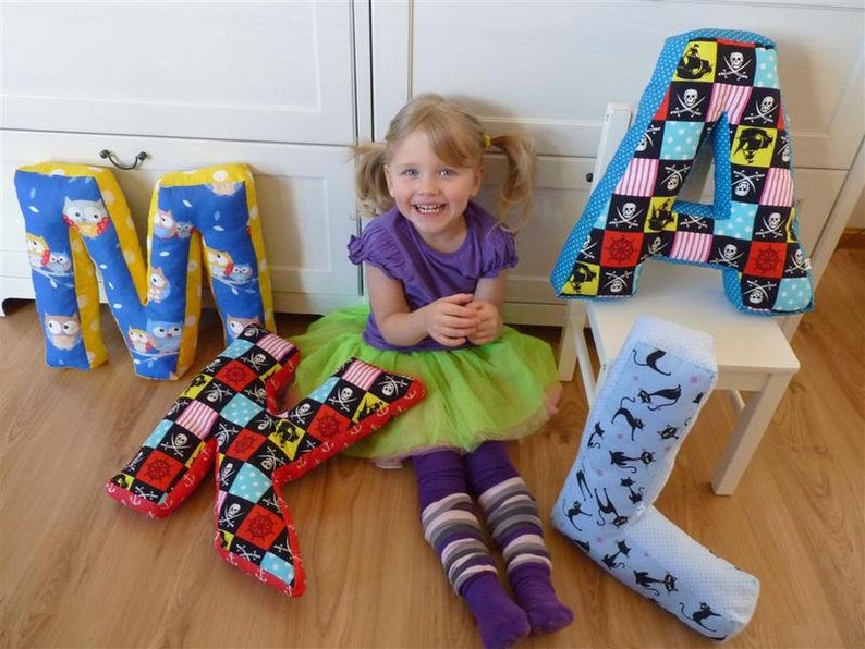 Big Letter Pillow Child Pillow Letter Coushion Child Room Etsy