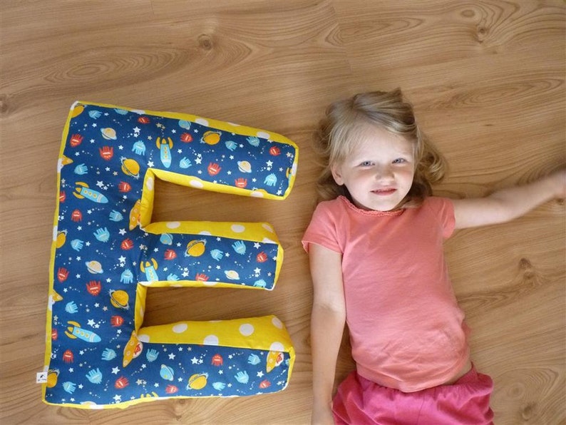 Big letter pillow, child pillow, letter coushion, child room decor, letters, super pllows, back to school, name, image 7