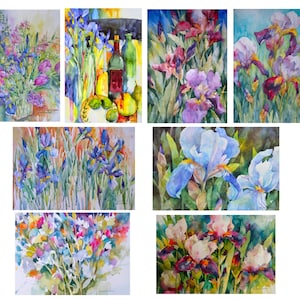 Irises card set