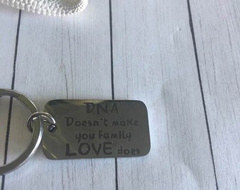 EvolveFISH Atheist Atom Black Leather Key Chain Fob 3 Tall
