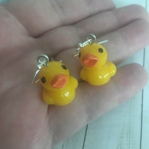 Duck Earrings,Duckie Earrings,Yellow Duck earrings, Ducks,Duck Lover Gift,Baby shower,Funny Ducky Earrings,Easter Earrings,Cruising Ducks