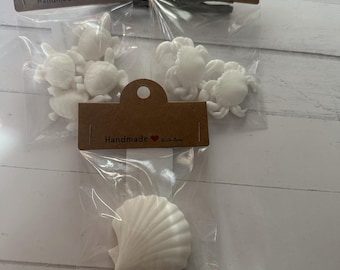 Sea turtle Soap,Guest Size Soap,Sea Turtles,Shell Shaped Soap,Sea Turtle Lovers Gift,Mini Shell Soap,Coastal Soap,Mini Soaps,Crab Soap