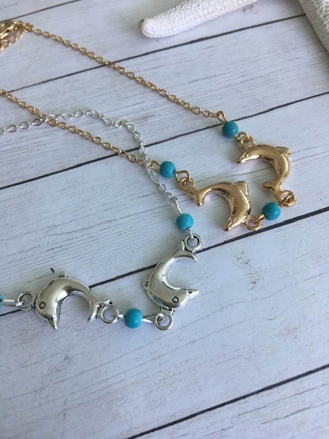 Dolphin Ankletsdolphin Ankletdolphin Body Jewelrysea Life Etsy
