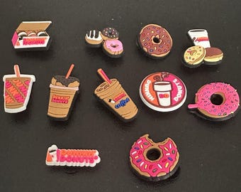 Dunkin' Donuts Shoe Charms: Coffee & Donut Clog Accessories