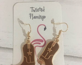 Cowboy Boots Earrings,Western Earrings,Cowboy Boots,Western Jewelry,Cowgirl Earrings,Country Girl,Western Boot Dangle Earrings,Country Gal