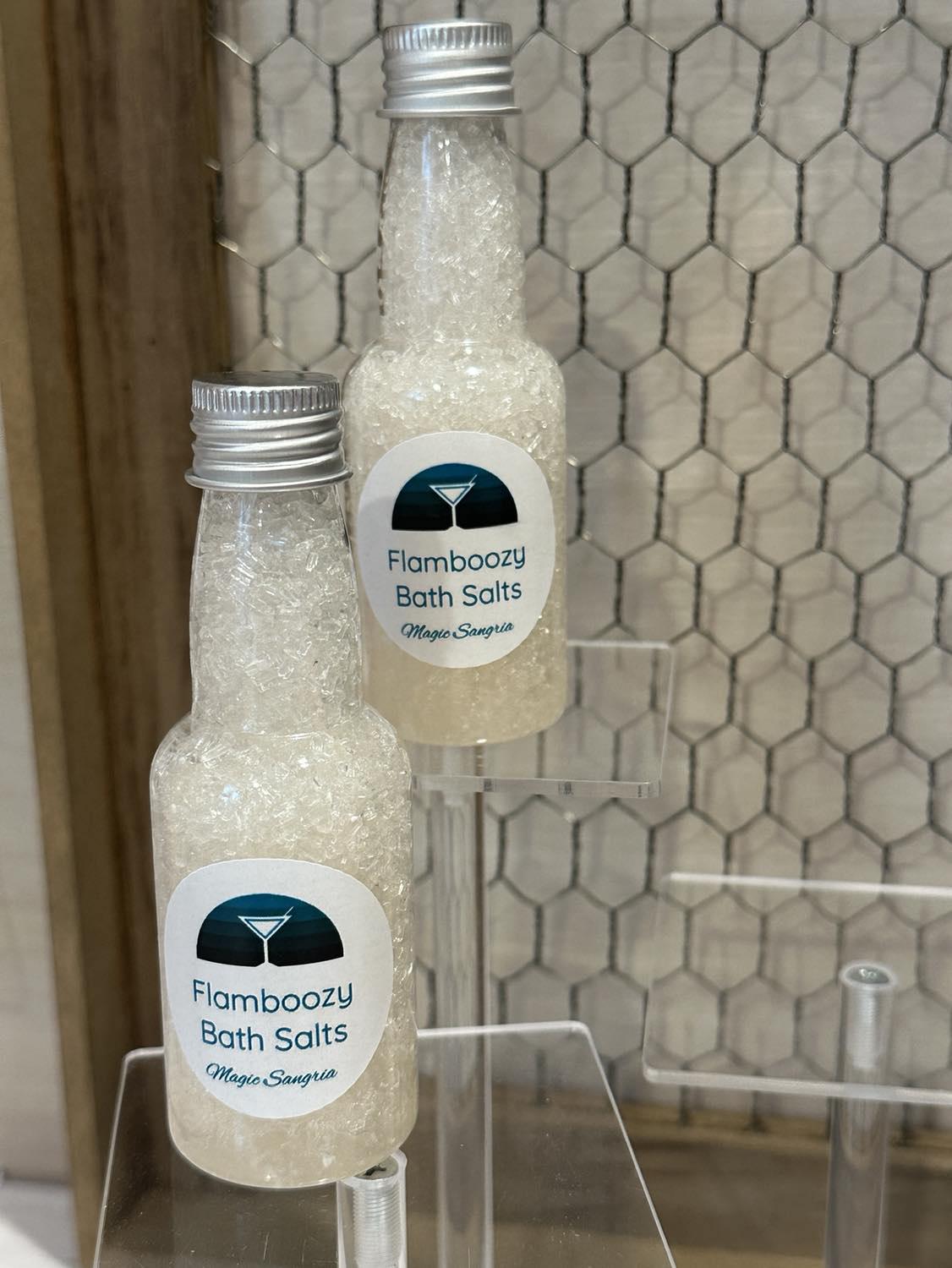 Flamboozy Bath Salts,Magic Sangria Bath Salts,Nip Bottle Sangria Scented Bath Salts,Novelty,Bath Crystals,Gift for her,Spa Gift,Epsom Bath