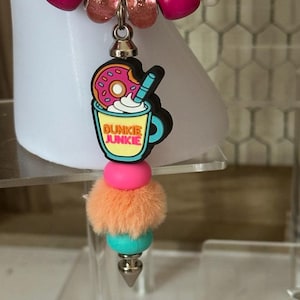Dunkin Junkie Car Charm,DD&#39;s,Dunkin Girl,Coffee Lover,Dunkin&#39;s,Dunkin Donuts,Coffee Addict,Dunkin Donuts Lover,Fun Car Charm