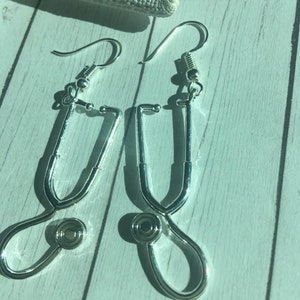 Stethoscope Earrings, Doctor Earrings,Nurse Earrings, Cardiologist Earrings, Medical Field Earrings,