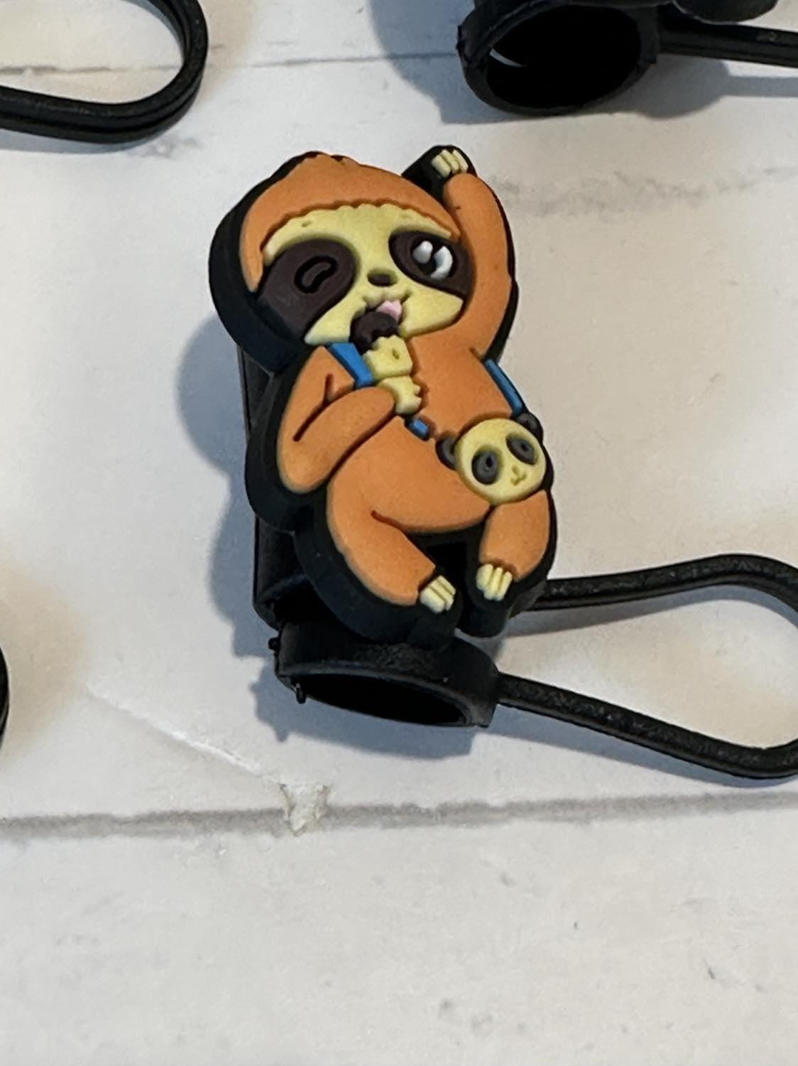 Sloth Straw Toppers,sloth Straw Topper, Gift for Her,stanley Straw ...