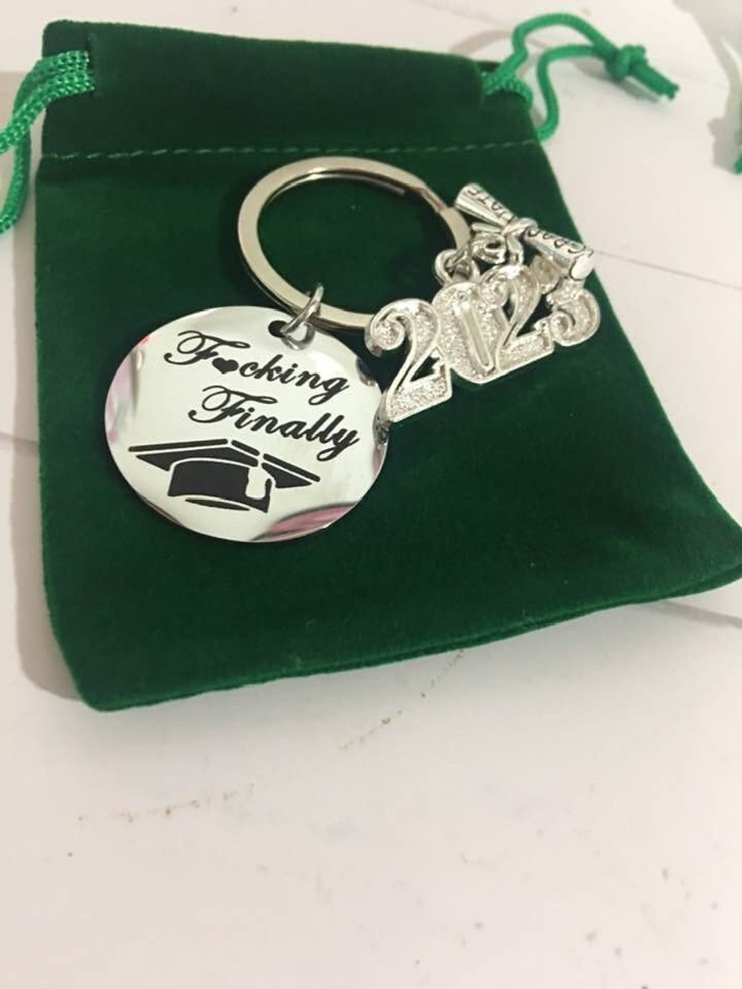 Class of 2023 Graduation,fcking Finally, Inspirational Keychains