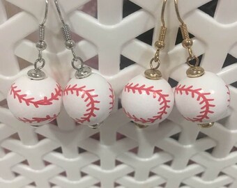Baseball Dangle Earrings: Fun Sport Jewelry
