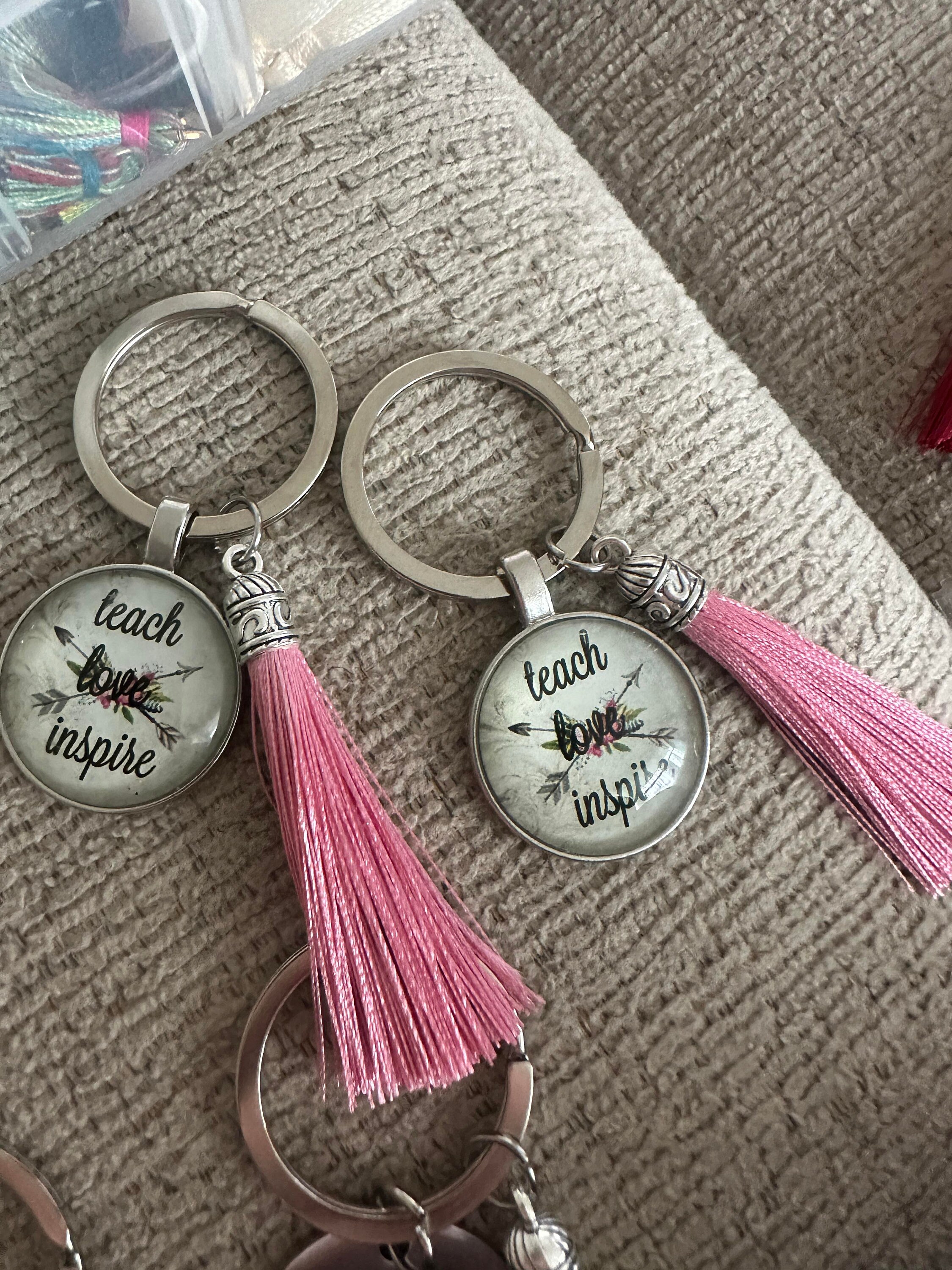 Teach Love Inspire Keychain,teacher Gift,teacher Appreciation,teaching ...