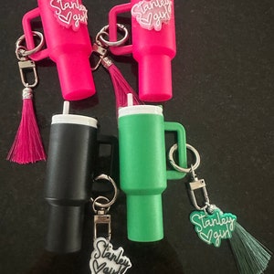 Stanley Cup Inspired Keychain Charm,Mini Stanley Stash container,Mini Stanley Chapstick Holder,Stanley Girl,Stanley Addict,Stanley Accessory