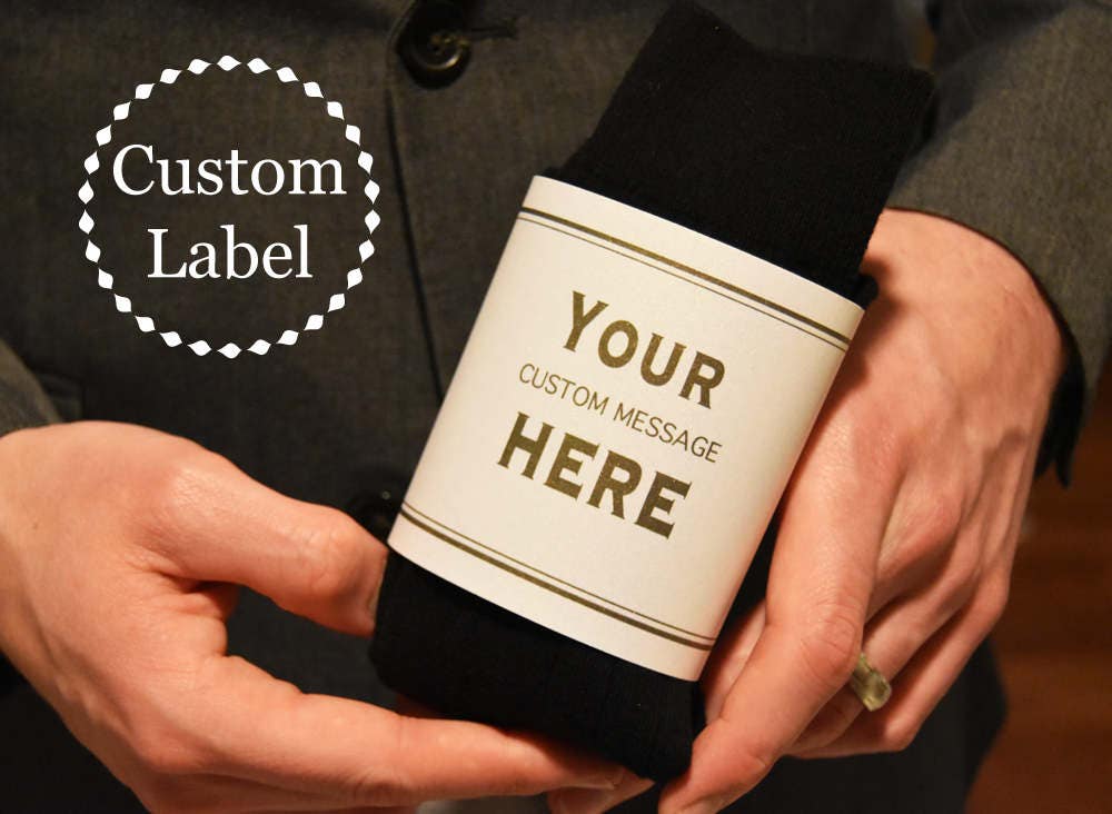 Custom Mens Dress Socks Gift Label Dad Gift from Bride Etsy