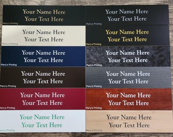 Custom Engraved Nameplate Sign – Office Door, Desk Plaque, Business Logo (2 x 8 inches)