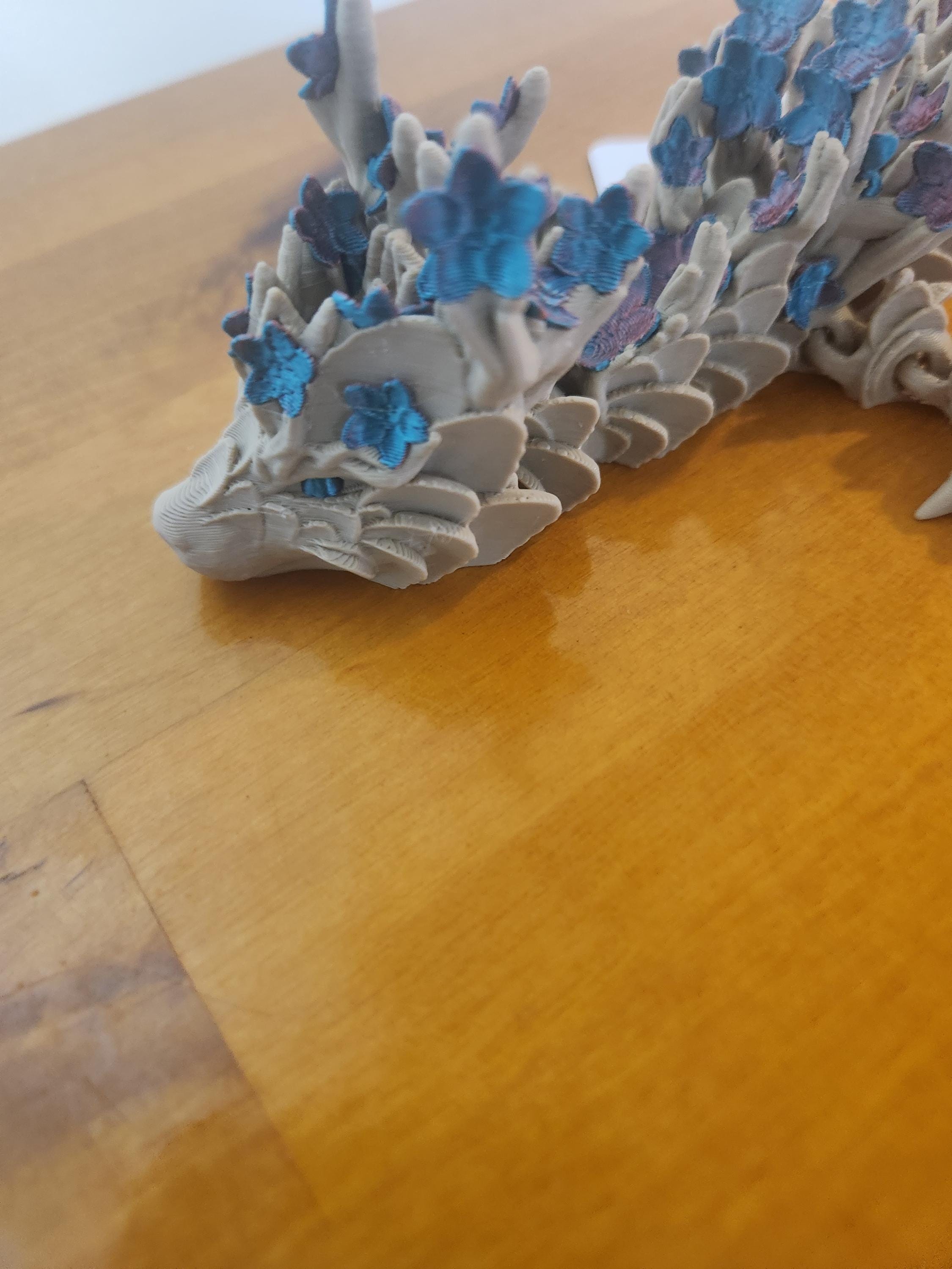TaimeiMao Dragon Articulé Imprimé En 3D Avec Œuf De Cristal - Jouet Pour Les Voitures, Les Bureaux Et La Décoration De La Maison