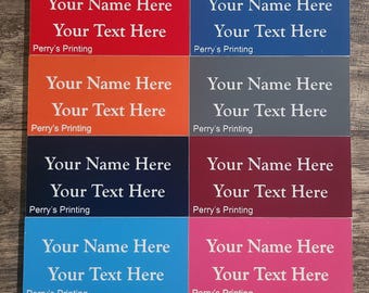 Custom Laser Engraved 2x4 Inch Plastic Labels – Asset, Valve, Panel Tags