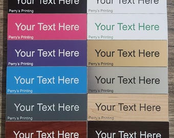 Custom Laser Engraved Plastic Labels – 1" x 3" Asset, Valve, Panel Tags