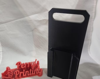 3D Printed EGO Battery Holder | PETG Battery Carrier for 2 or 4 Batteries | With Handle | White or Black Color - Outdoor Worthy Material