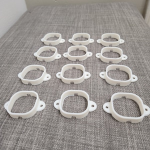 Govee Light Pro Mounting Brackets | PETG Clips for Permanent Outdoor Lights | Weatherproof 12-Pack for Easy Install - Outdoor Worthy