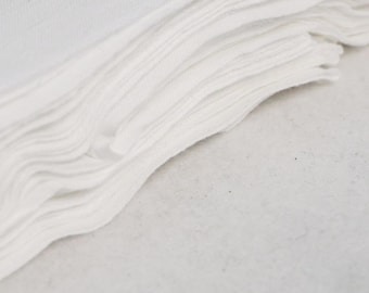 Japanese White Cotton fabric for Tenugui - 1m (more units available)