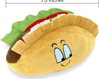 Pack Fiesta Dog Chew Toys and Sombrero Mexican Squeak Plush