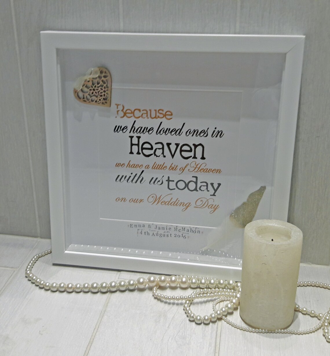 Wedding Memory Frame Word Art Print Wedding Sign Loved Etsy
